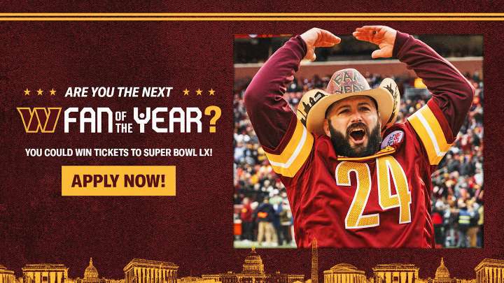 Voting is now open for the 2025 Commanders Fan of the Year