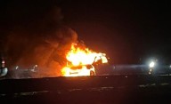 Una camioneta se incendió y las pérdidas fueron totales