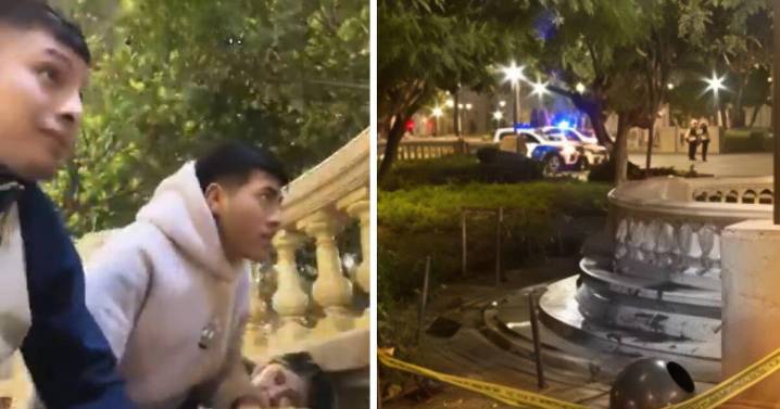 Jóvenes captan momento exacto de la balacera donde asesinaron a venezolano en Plaza San Martín frente a su hija