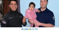 Dos policías le salvaron la vida a una beba de 9 meses en Albardón