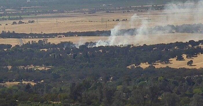 Loma Fire stopped at 3-4 acres near Bangor in Butte County