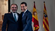 Moreno muestra su "profundo dolor" por la muerte de Lambán, "un hombre de Estado y de principios"