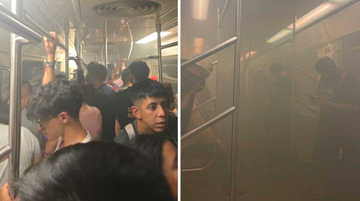 Cortocircuito y caos en la Línea 2 del Metro CDMX; usuarios...