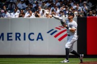 Aaron Judge takes next step in throwing program, but questions remain