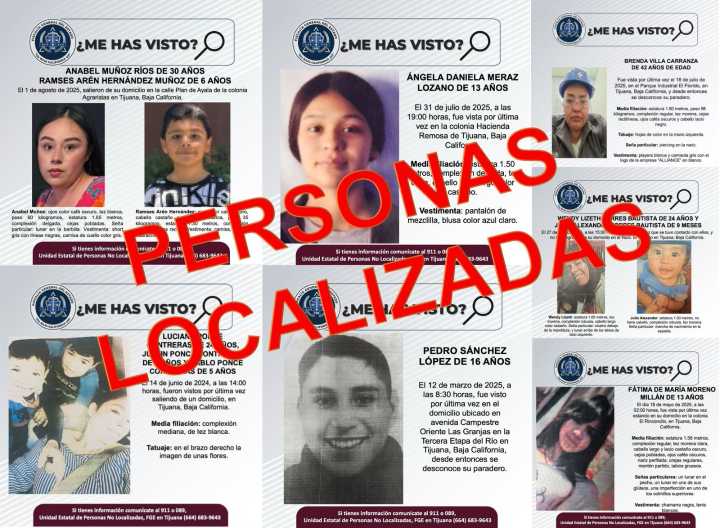Localizan a 11 personas desaparecidas en Tijuana, incluyendo cinco menores de edad