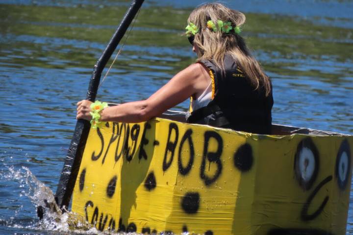 Port Jervis celebrates inaugural Delaware River cardboard boat regatta