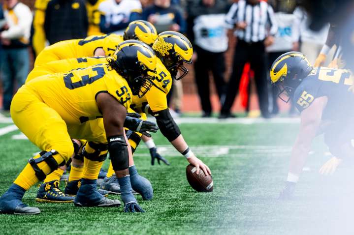 This towering Michigan lineman is ‘going to be a problem’ for opponents