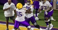 Brian Kelly confident in LSU football offensive line