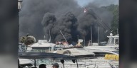 Boats catch on fire in Put