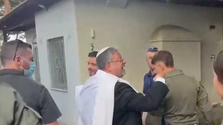 Israeli protesters confront far-right Security Minister Itamar Ben