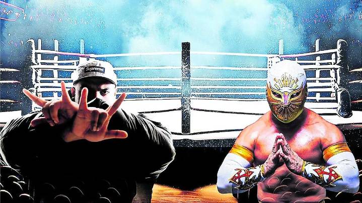 Combinan freestyle y lucha libre en el ring