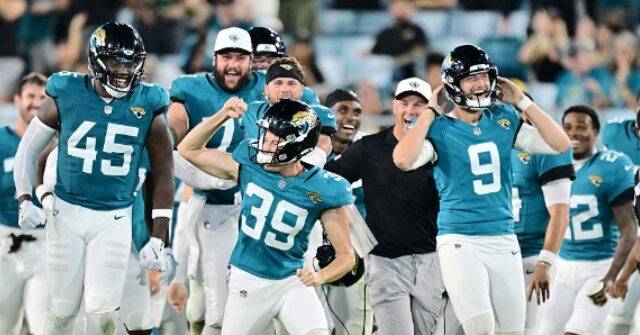 WATCH: Jags Kicker Cam Little Kicks 70-Yard Field Goal in Preseason Game