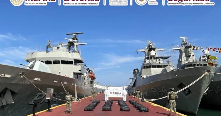 Golpe al narco: Aseguran 601 kilos de cocaína frente a costas de Guerrero; hay cuatro detenidos