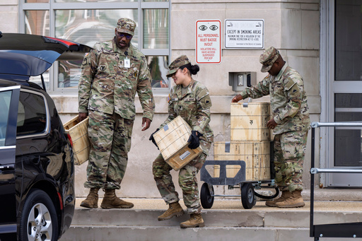 Photos of the National Guard and federal agents in Washington