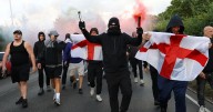 Epping hotel protest descends into chaos as demonstrators clash with police