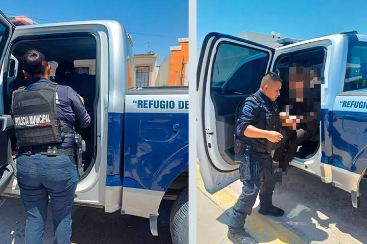 Auxilian agentes municipales a mujer en crisis