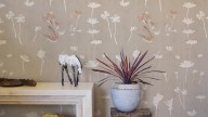 This wallpaper maker starts every design with a watercolor