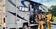 Vanderburgh County Fire Department responds to RV fire; Cause under investigation