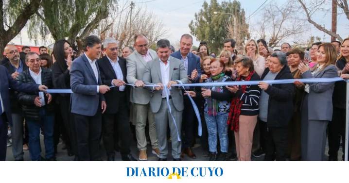 Orrego y Martín inauguraron obras de repavimentación en Villa Flora