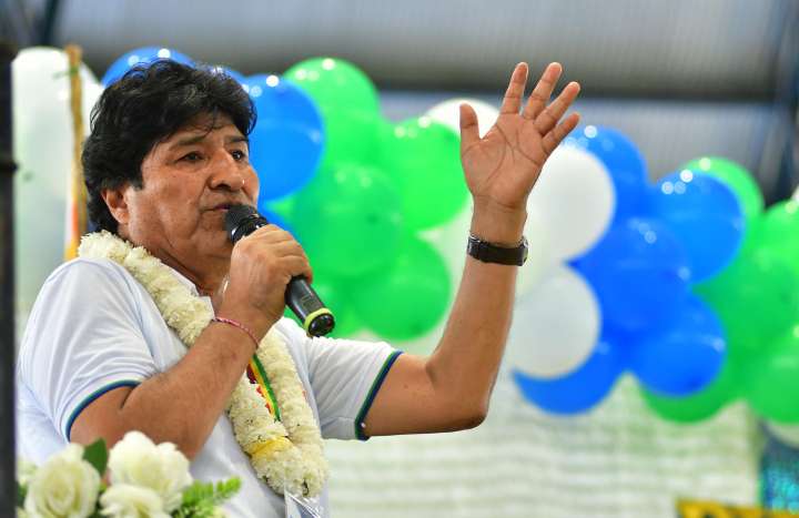 Morales reconoce resultado de los comicios y dice que es un «voto castigo a la traición»