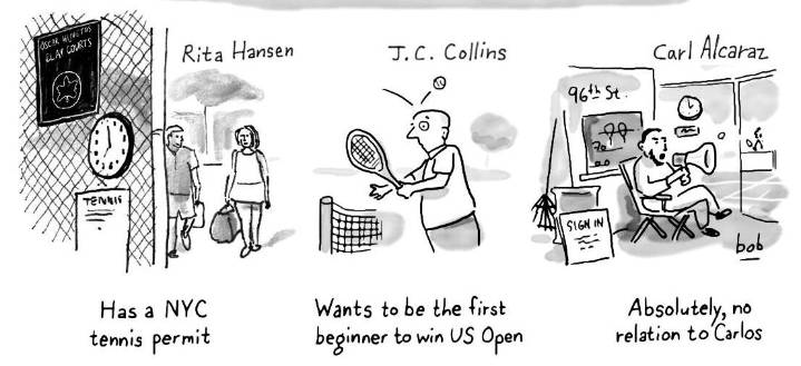 WSR Cartoon: The UWS Is a Hotbed of Tennis Talent