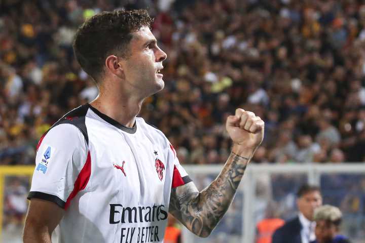 ‘A beautiful night’: Christian Pulisic comes off Milan bench and scores
