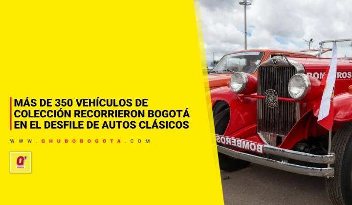 Más de 350 vehículos de colección recorrieron Bogotá en el desfile de autos clásicos
