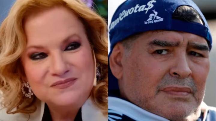 Lucía Galán se incomodó al hablar de su romance con Diego Maradona en el programa de Mirtha Legrand