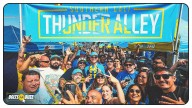 Jim Harbaugh Visits Chargers Fans Pregame at Thunder Alley