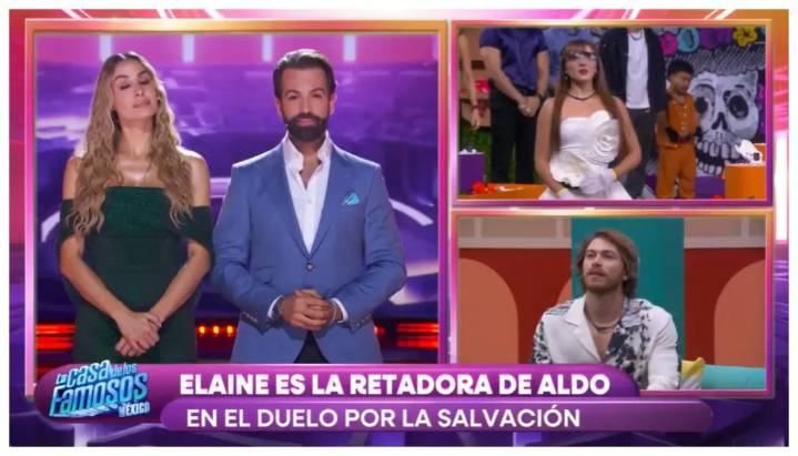 Elaine Haro será la retadora de Aldo por el robo de salvación en La Casa de los Famosos