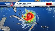 Erin expected to return to major hurricane status as it draws closer to the coast