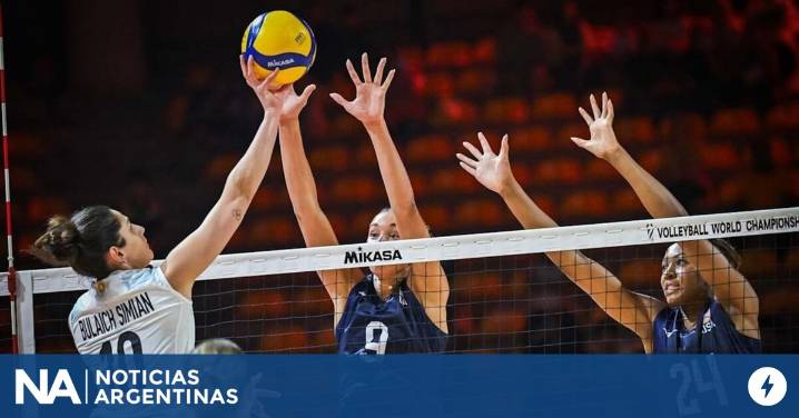 Mundial de voley: La Selección argentina femenina perdió con su par de Estados Unidos en la segunda fecha
