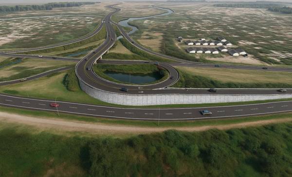 Anunciaron el comienzo de la obra de la bajada City Bell de la Autopista La Plata