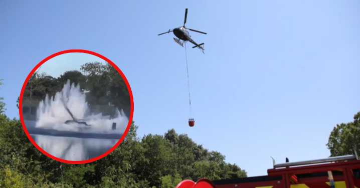 Helicóptero de bomberos se estrelló al intentar recoger agua de estanque en Francia