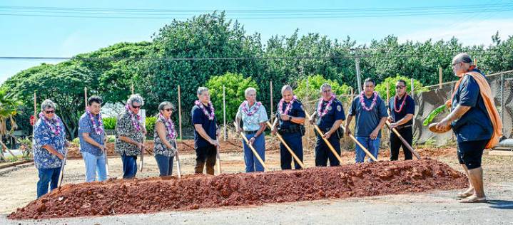 Kauai Police Department, dignitaries break ground for a new KPAL complex
