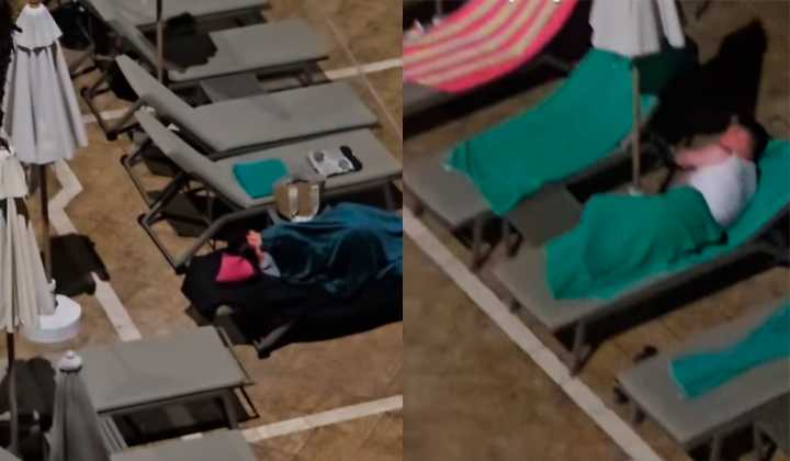 La “guerra de las hamacas” en Tenerife pasa a otro nivel: turistas duermen en ellas para reservar su sitio