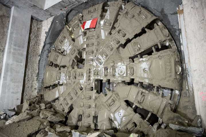 La tuneladora “Micaela” llegó a la Estación Bocanegra del Ramal de la Línea 4