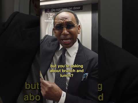 Stephen A. thinks brunch is kinda cool 👀 (via @subwaytakes/IG)