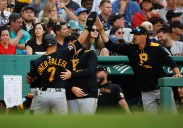 Pirates pummel sloppy Red Sox, clinch 2nd winning road trip of season