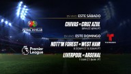 Calendario de partidos de la Liga MX Apertura y la Premier League este fin de semana
