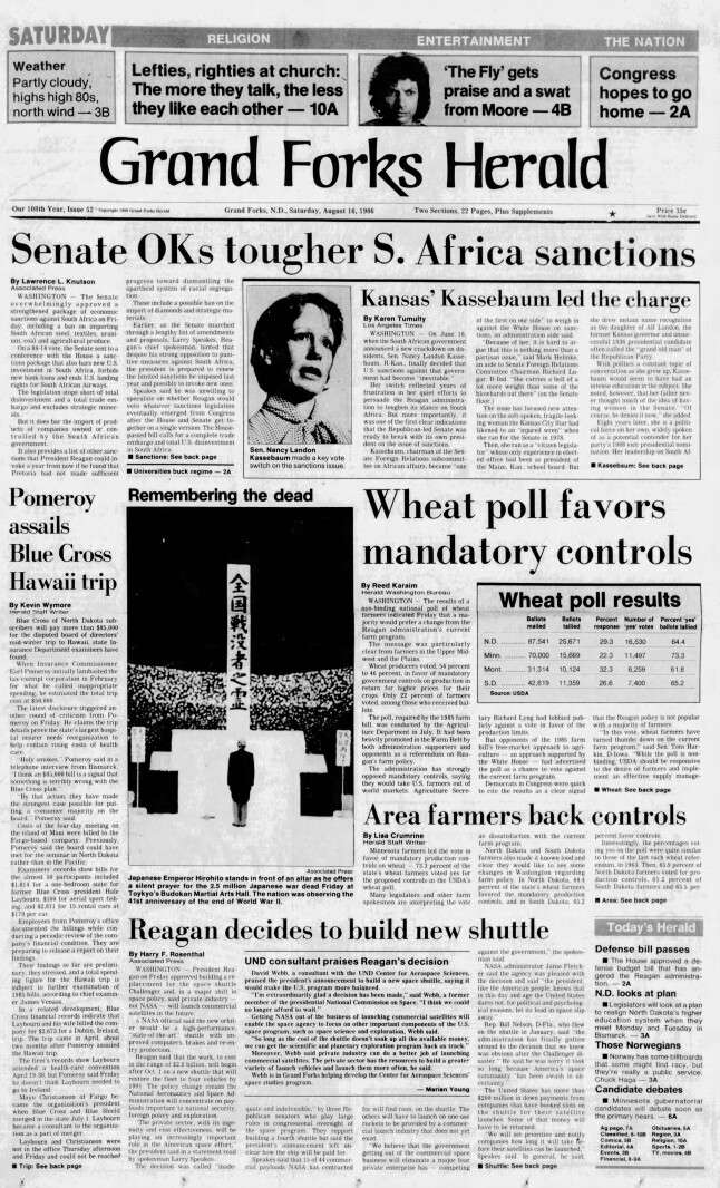 Today in History: August 16, 1986 - Grand Forks judge scraps cleanup