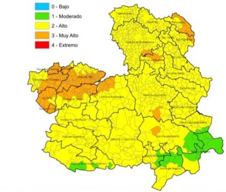 El riesgo de incendios aumenta este domingo en Cuenca