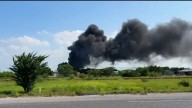 Incendio en instalaciones de la Sedena en Tamaulipas; cierres parciales en la carretera Tampico