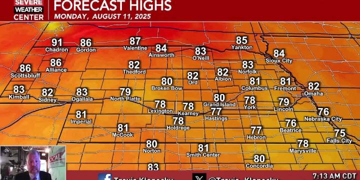 Today brings a chance of rain and mild temperatures. That changes the rest of this week.