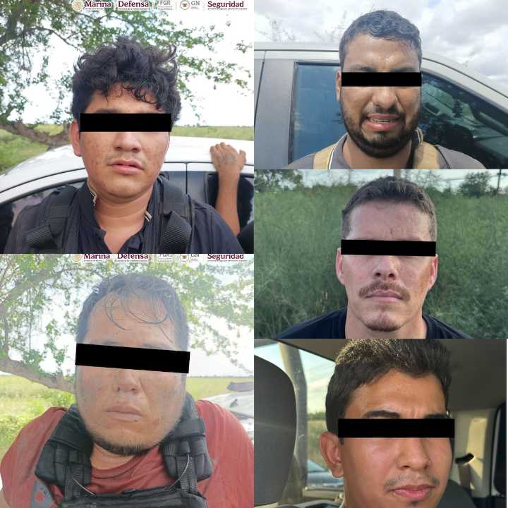 Detienen a 9 con armas, municiones y droga en Sinaloa