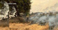 Firefighters returning to their stations after battling Gifford Fire