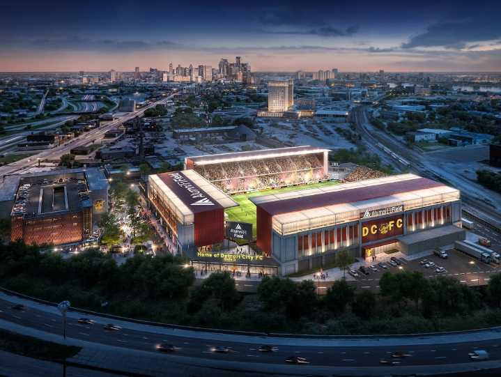 Detroit City FC shows off rendering, unveils name of new Corktown stadium