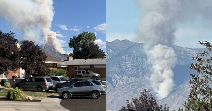 New wildfire burning in mountains above Provo