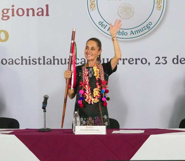 Sheinbaum supervisa Plan de Justicia para el Pueblo Amuzgo