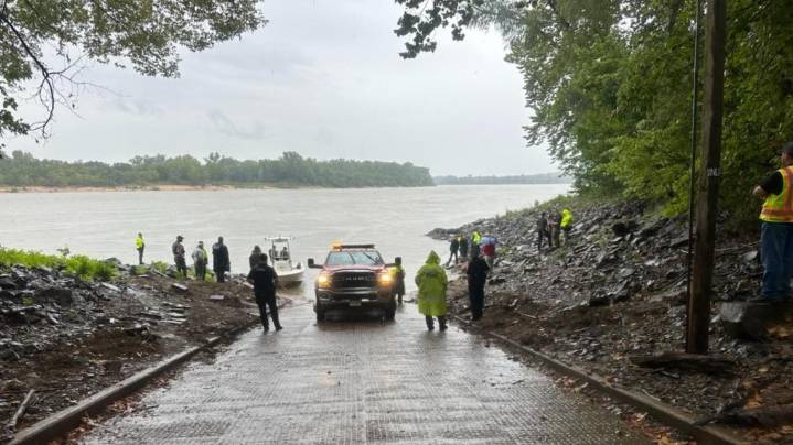 Car found submerged in Arkansas River, investigation ongoing